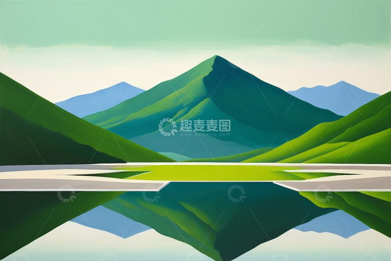 高清大图下载【趣麦麦图】秋日山谷河流自然风光