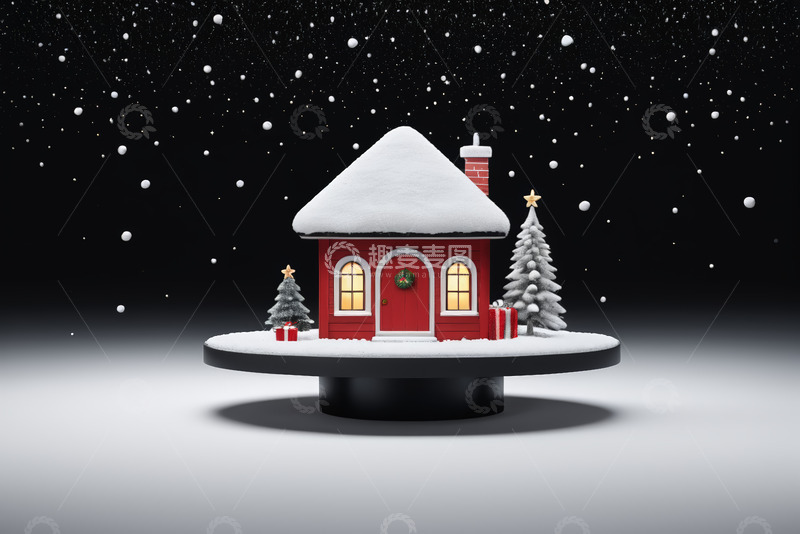 高清大图下载【趣麦麦图】舞台聚光灯下的展示台