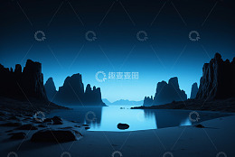 水墨风格山水风景素材