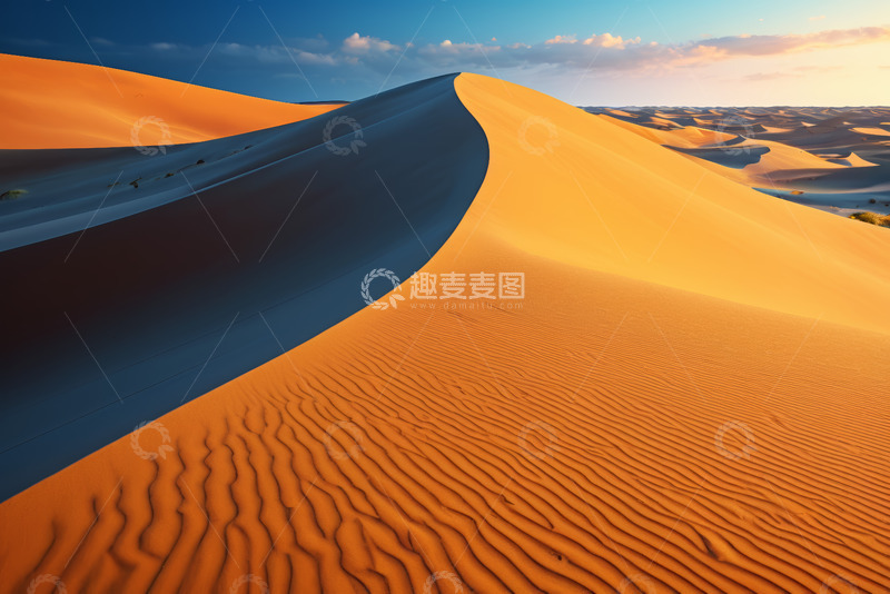 高清大图下载【趣麦麦图】壮丽沙漠沙丘景观