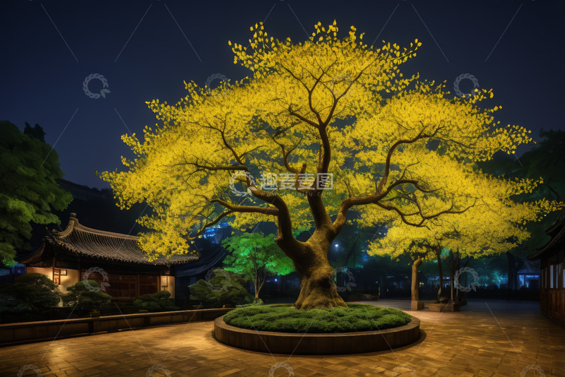 高清大图下载【趣麦麦图】城市夜景星空全景