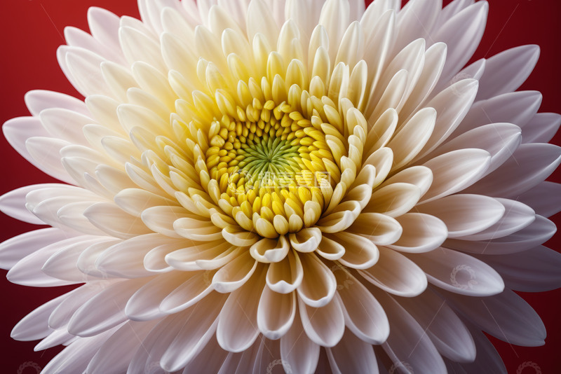 高清大图下载【趣麦麦图】特写绽放白色菊花