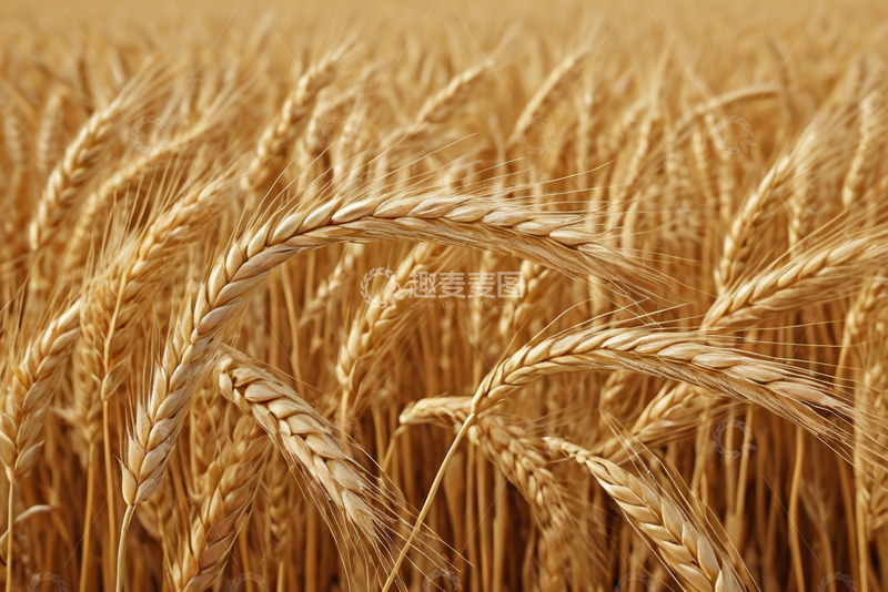 高清大图下载【趣麦麦图】成熟的小麦田景象
