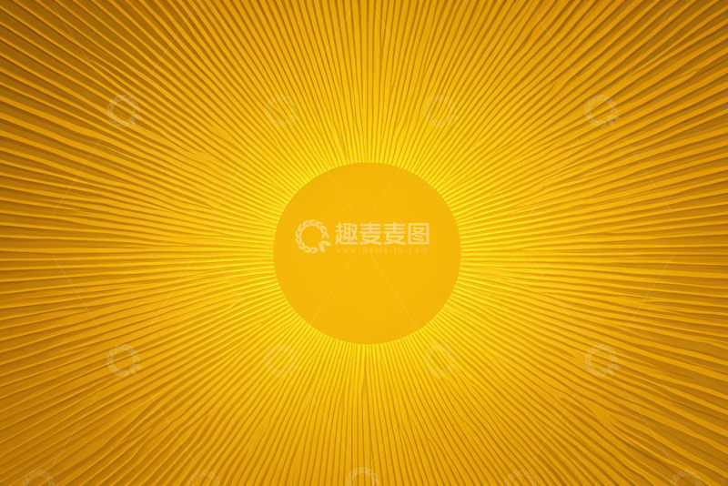 高清大图下载【趣麦麦图】黄色放射状背景图案素材