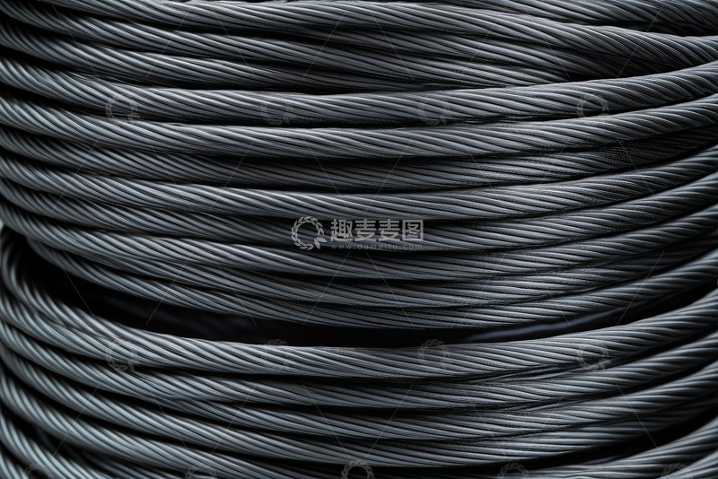 高清大图下载【趣麦麦图】金属电缆特写素材