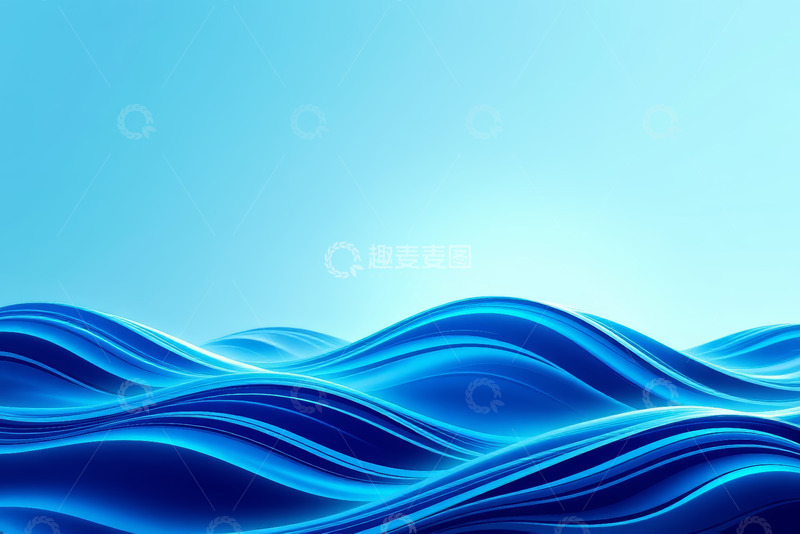 高清大图下载【趣麦麦图】蓝色流动抽象背景