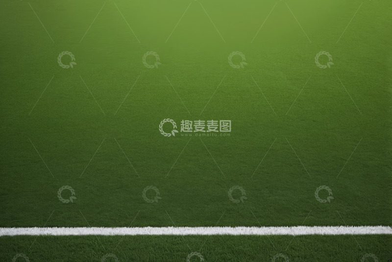 高清大图下载【趣麦麦图】绿茵足球场草坪边线画面