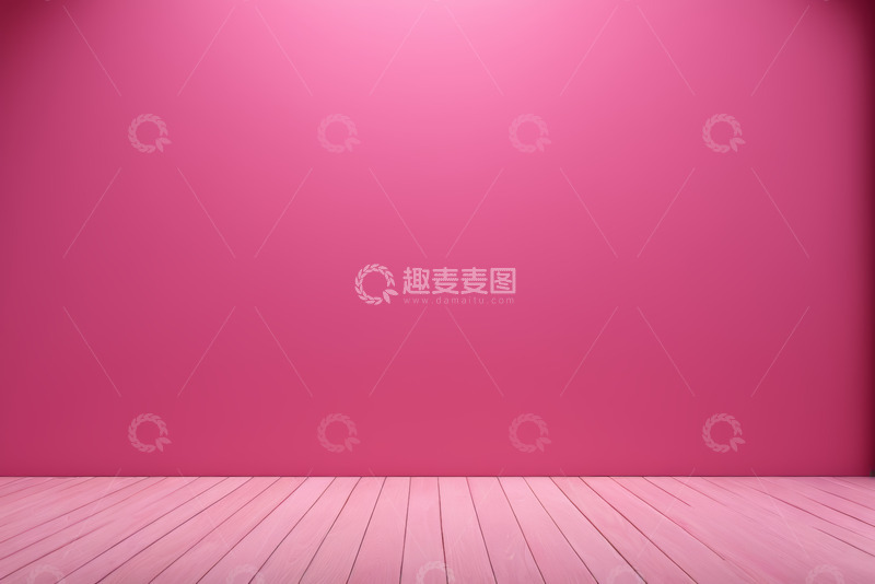 高清大图下载【趣麦麦图】粉色背景与木地板素材