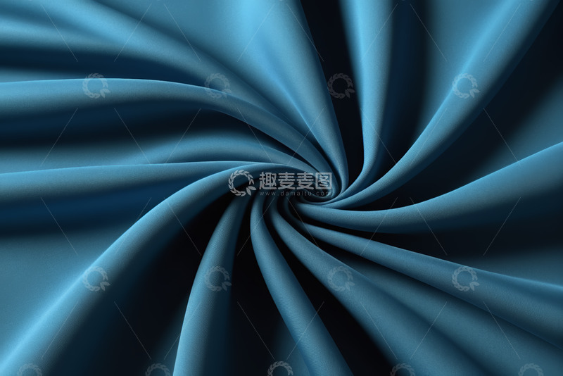 高清大图下载【趣麦麦图】蓝色褶皱布料纹理