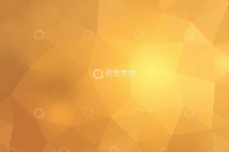 高清大图下载【趣麦麦图】橙黄色多边形背景图