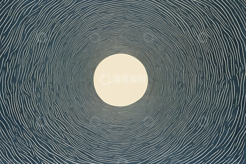 高清大图下载【趣麦麦图】抽象圆形线条背景图案