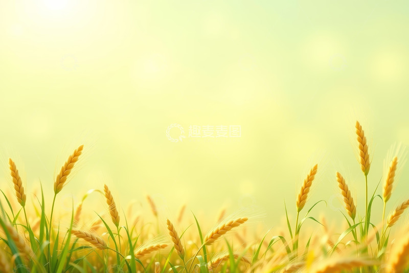 高清大图下载【趣麦麦图】金黄小麦自然风光
