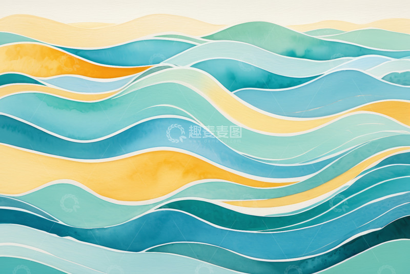 高清大图下载【趣麦麦图】抽象波浪艺术背景图案