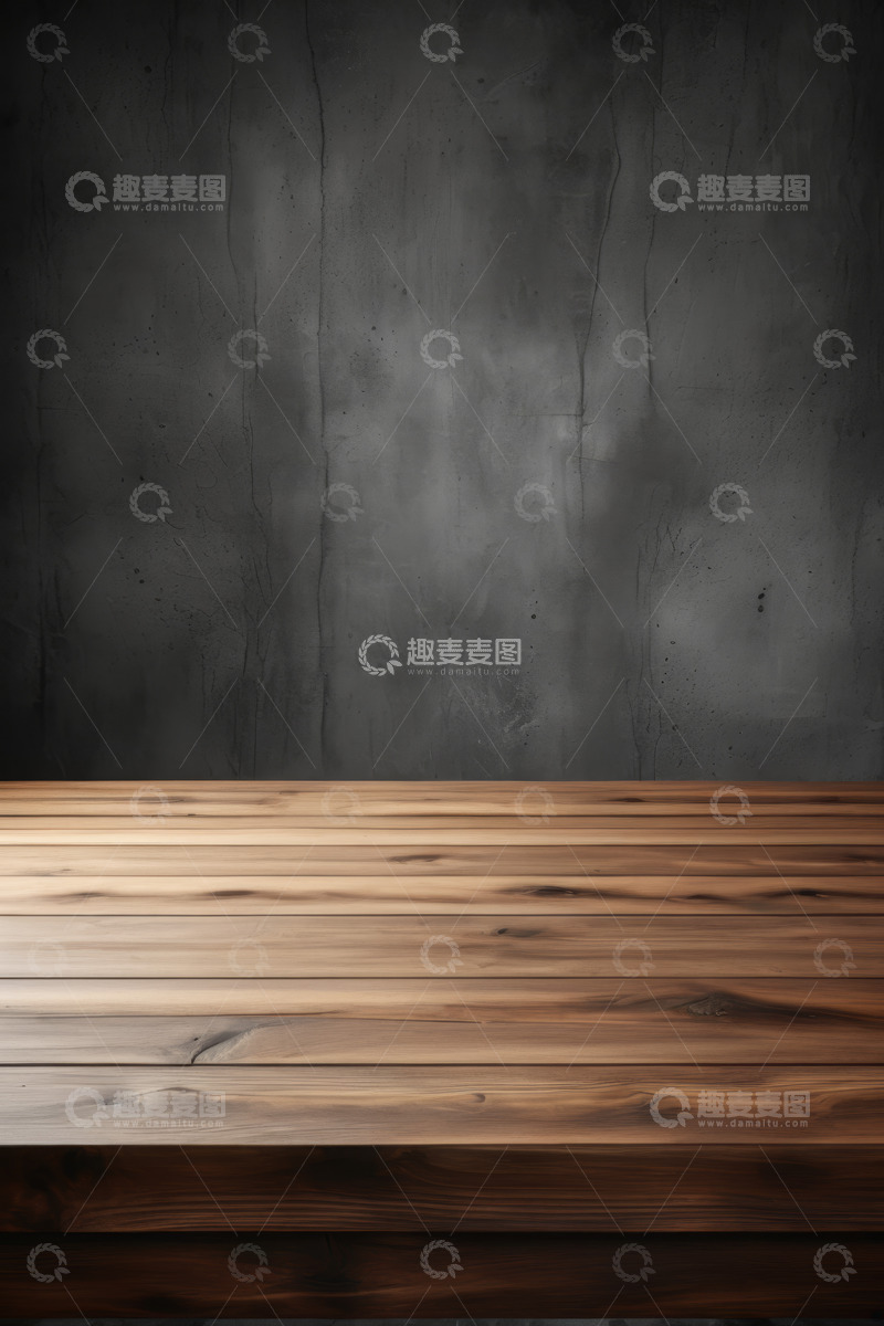 高清大图下载【趣麦麦图】木质桌面搭配水泥背景素材