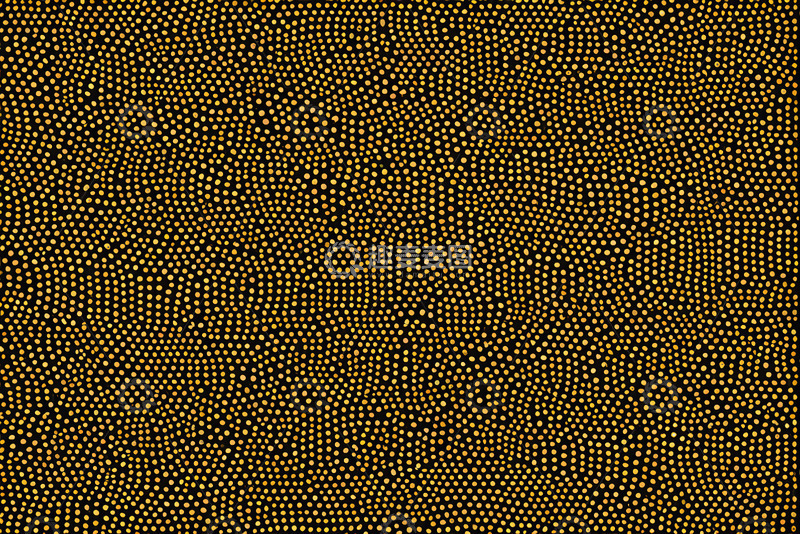 高清大图下载【趣麦麦图】黑色背景金色圆点图案