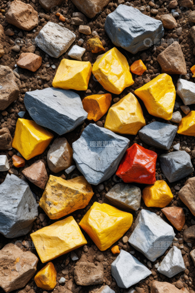 高清大图下载【趣麦麦图】多彩石头特写