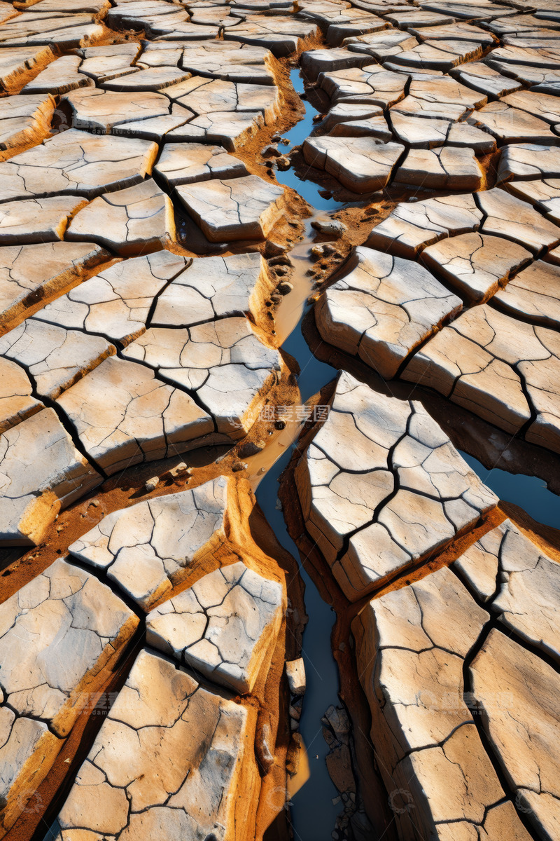 高清大图下载【趣麦麦图】干裂土地干旱景象