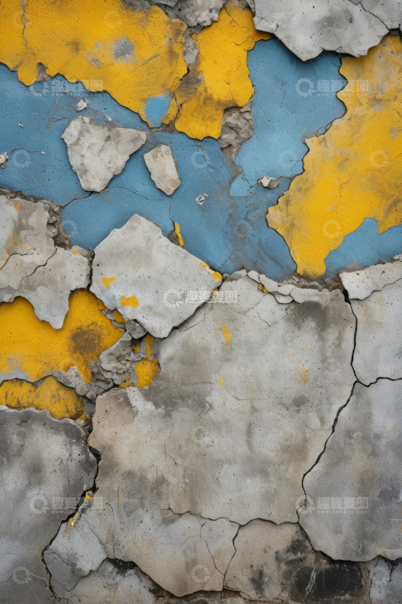 高清大图下载【趣麦麦图】斑驳剥落的墙面纹理