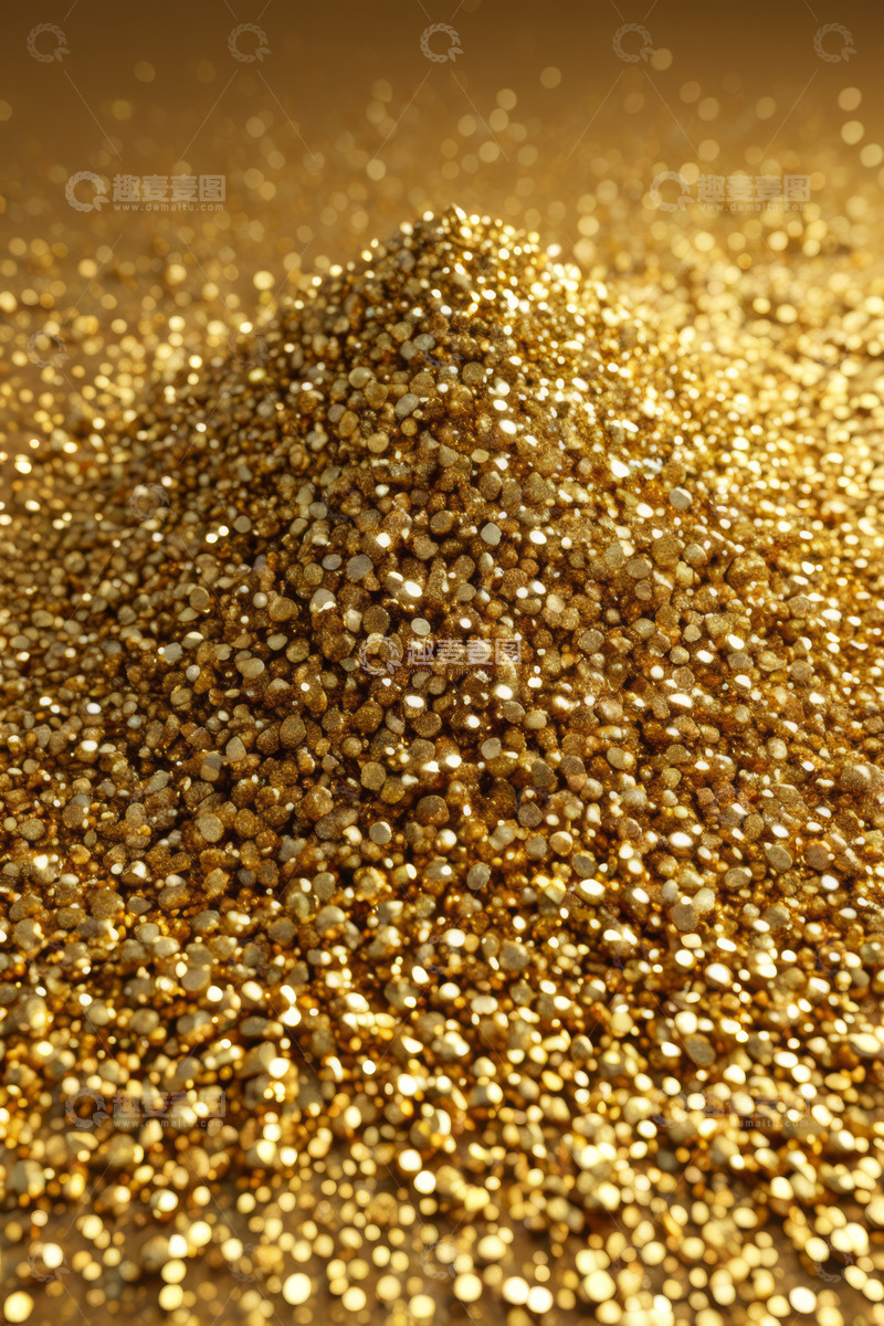 高清大图下载【趣麦麦图】金色颗粒微距特写