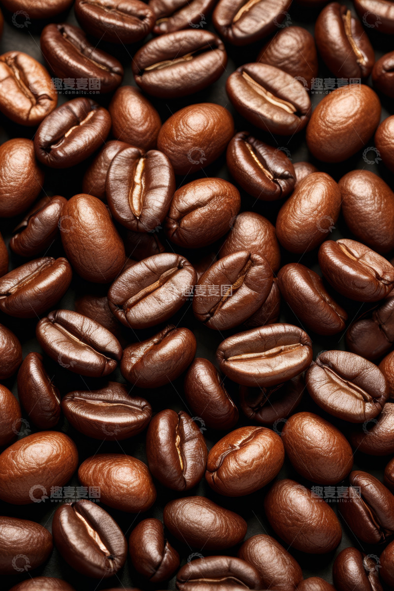 高清大图下载【趣麦麦图】特写咖啡豆素材