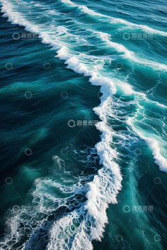 蓝色海洋海浪画面素材