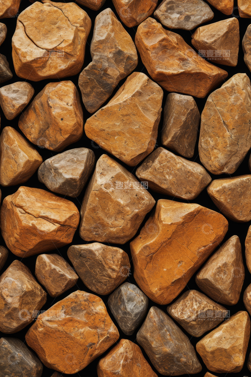 高清大图下载【趣麦麦图】不规则石块紧密排列纹理