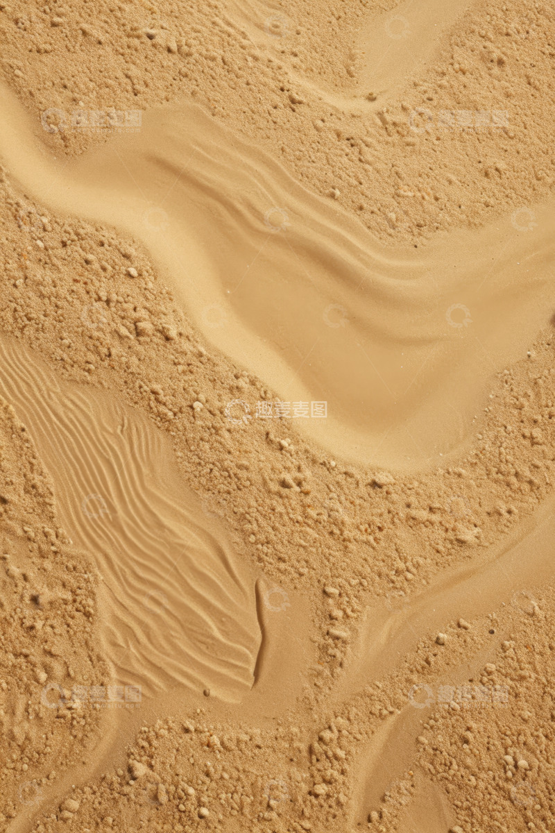 高清大图下载【趣麦麦图】沙漠沙纹纹理特写