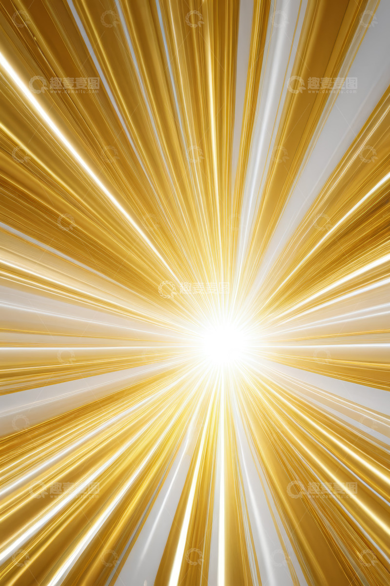 高清大图下载【趣麦麦图】金色光芒放射背景素材