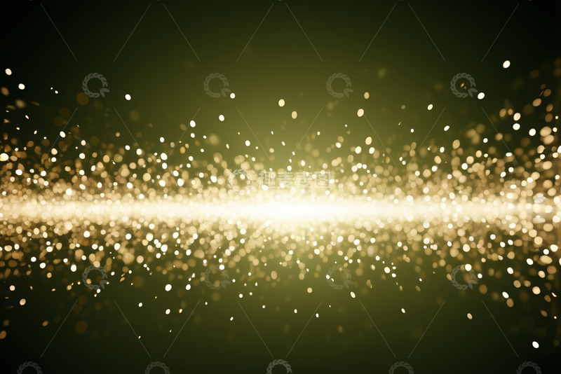 高清大图下载【趣麦麦图】金色发光粒子背景