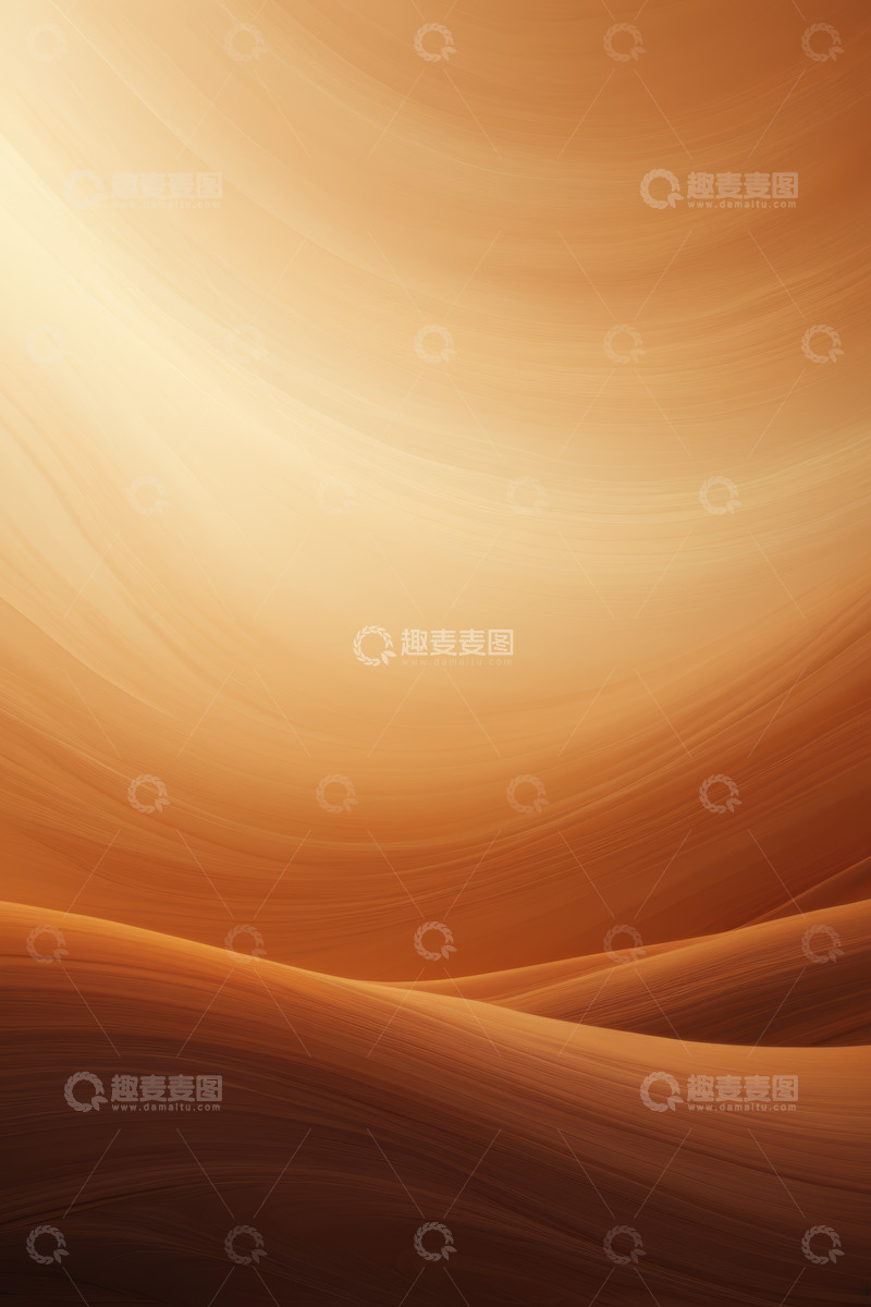 高清大图下载【趣麦麦图】抽象橙色波浪纹理背景