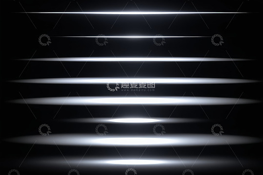 黑色背景下白色光效线条