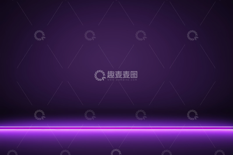 高清大图下载【趣麦麦图】紫色背景发光线条素材