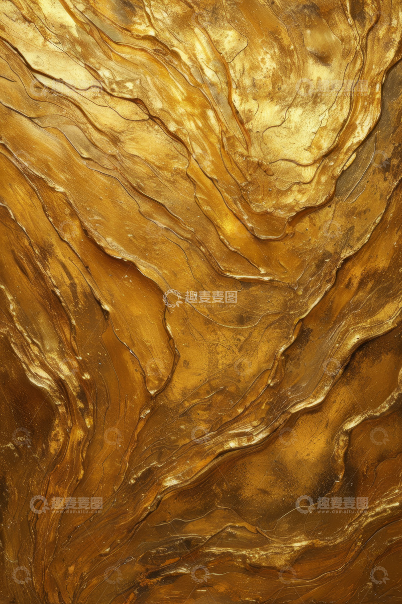 高清大图下载【趣麦麦图】金色纹理抽象艺术背景