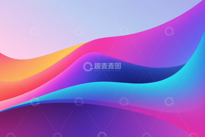 高清大图下载【趣麦麦图】渐变色彩抽象背景