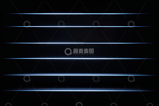 黑色背景下发光线条