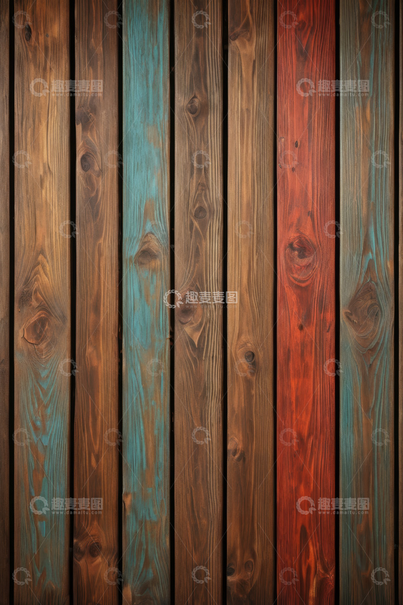 高清大图下载【趣麦麦图】多彩木板纹理背景素材