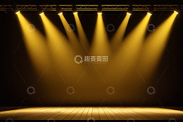 舞台上的聚光灯效果展示