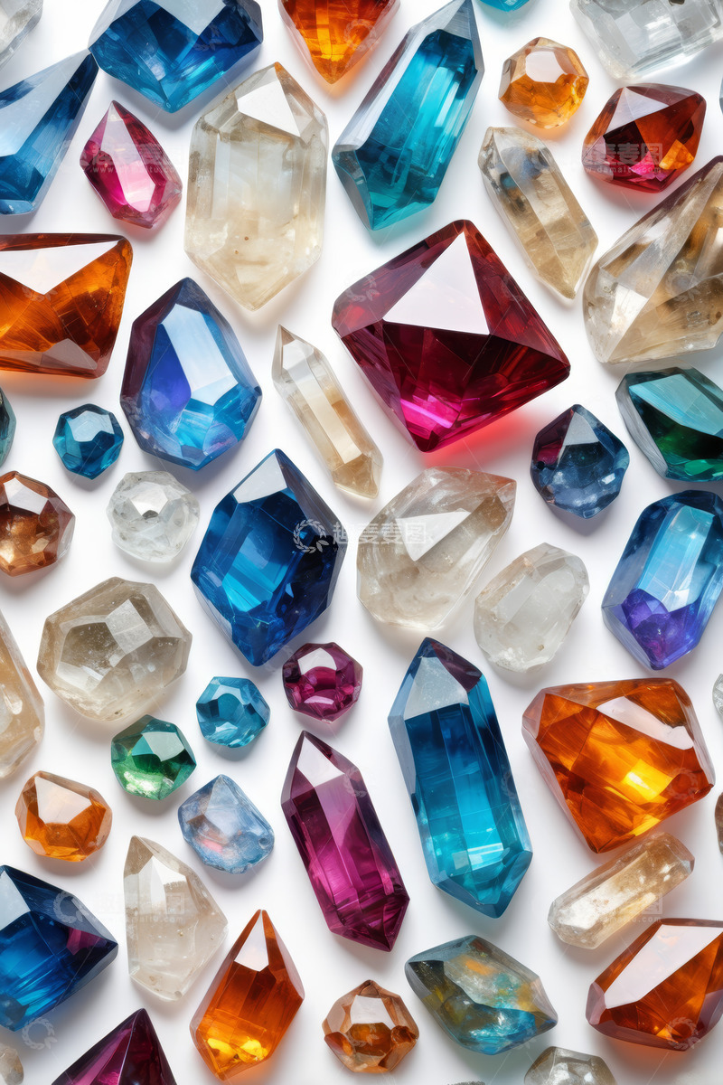 高清大图下载【趣麦麦图】多彩宝石特写素材