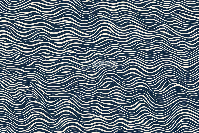 高清大图下载【趣麦麦图】蓝白波浪抽象图案背景