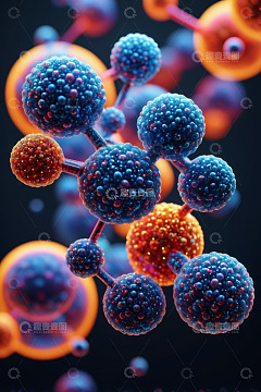 三维分子结构示意图