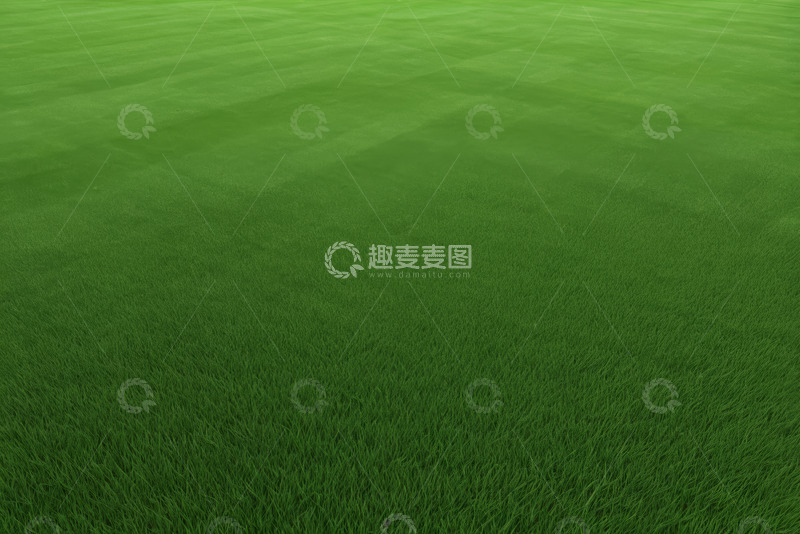 高清大图下载【趣麦麦图】翠绿平整的大片草地