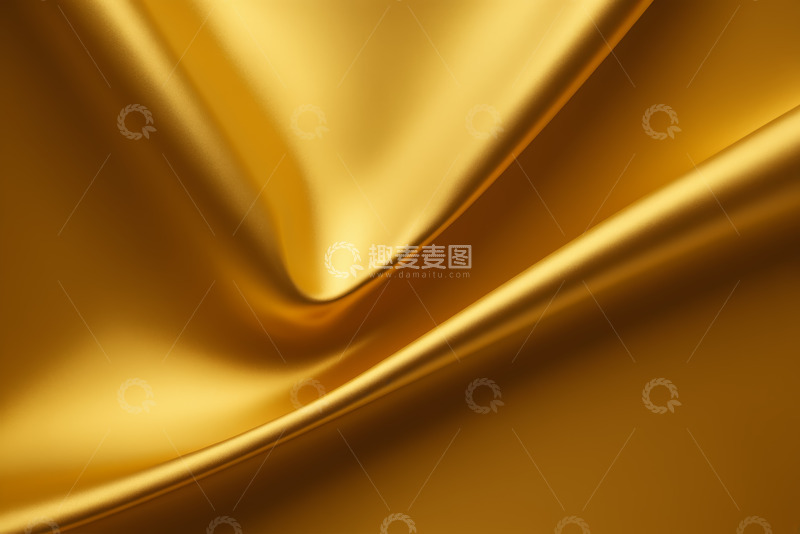 高清大图下载【趣麦麦图】金色丝绸质感纹理背景