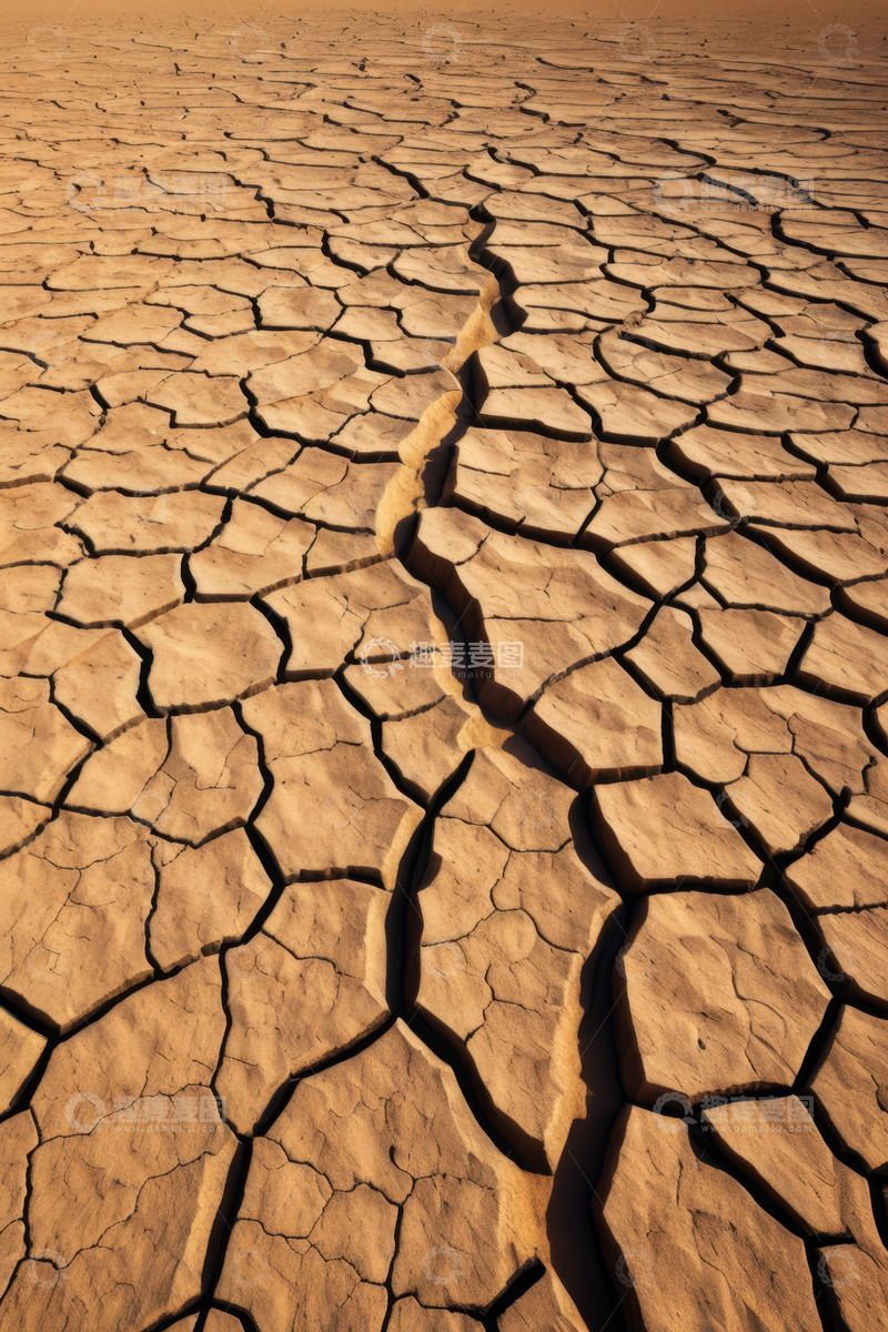 高清大图下载【趣麦麦图】干裂的沙漠土地景象