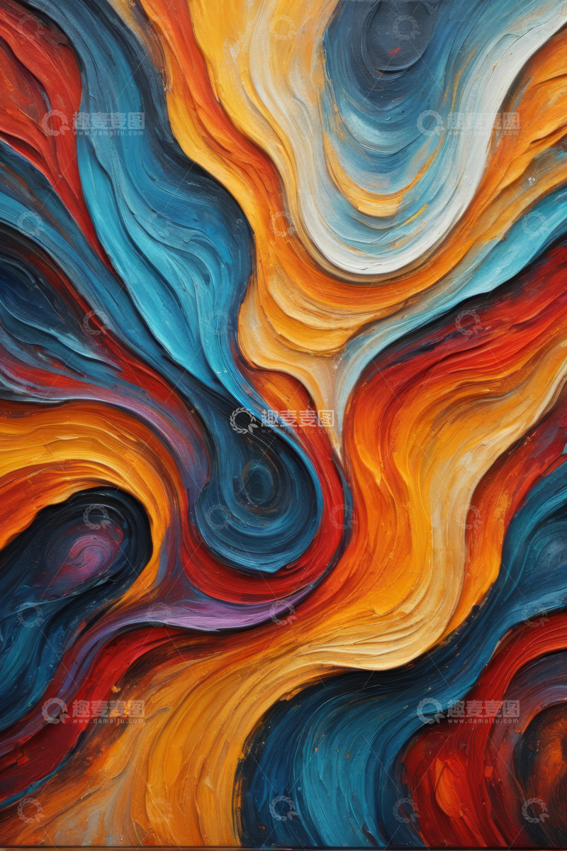 高清大图下载【趣麦麦图】多彩抽象艺术纹理背景