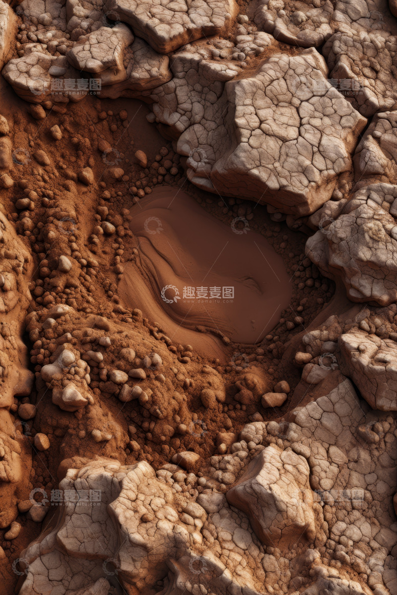 高清大图下载【趣麦麦图】干旱土地与干裂土壤特写