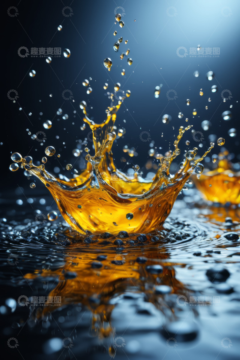 高清大图下载【趣麦麦图】液体飞溅瞬间素材