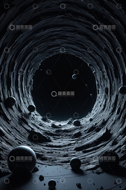 科幻风格宇宙隧道场景