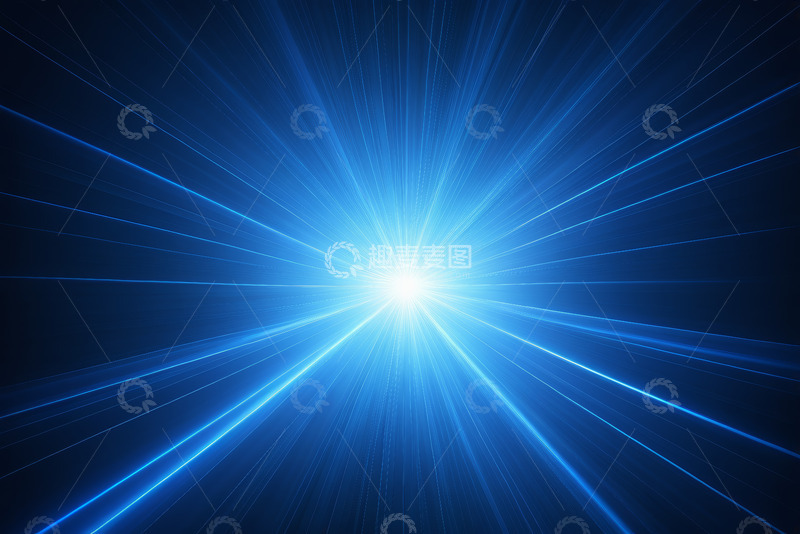 高清大图下载【趣麦麦图】蓝色放射光芒背景素材