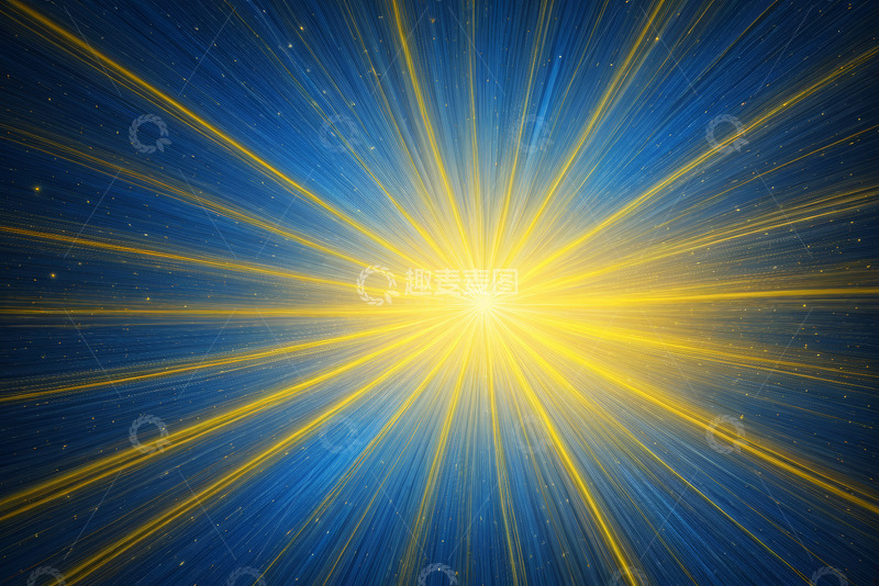 高清大图下载【趣麦麦图】蓝色背景放射状光芒