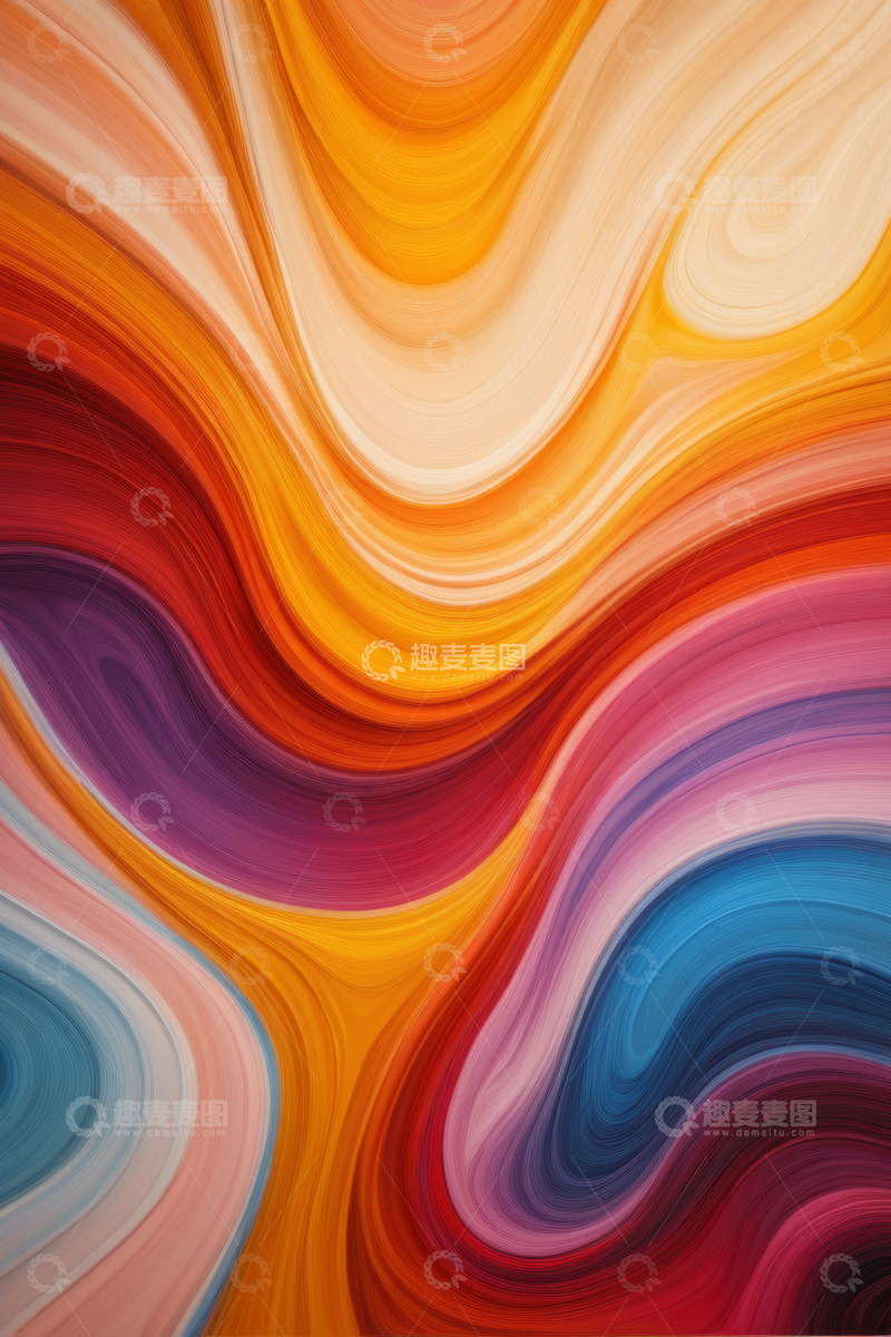 高清大图下载【趣麦麦图】多彩抽象纹理背景图